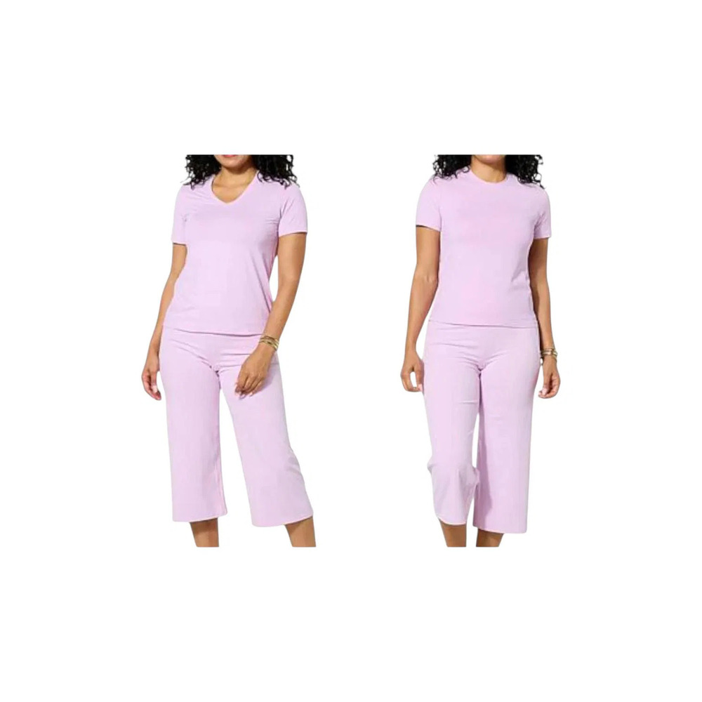 Joy Collection Women's Two Performance Tees Spring Lilac - Regular